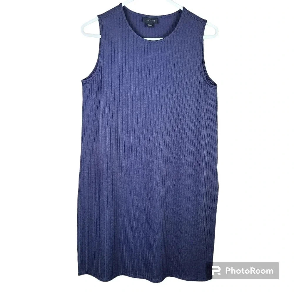 J. Jill sleeveless ribbed mini shift dress